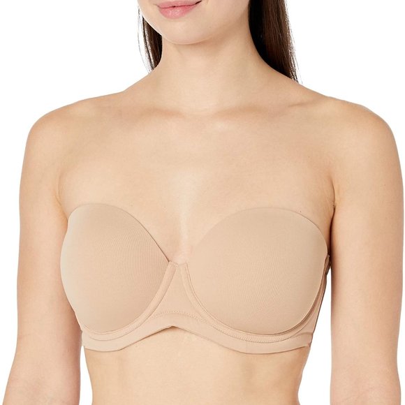 Women's Strapless Full Busted Underwire Smooth Bra